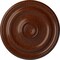 Ekena Millwork Devon Ceiling Medallion (Canopies up to 3 5/8"), 15 3/4"OD x 1 1/2"P, Burnished Mahogany Crackle CM15DEBMC - alternate 1